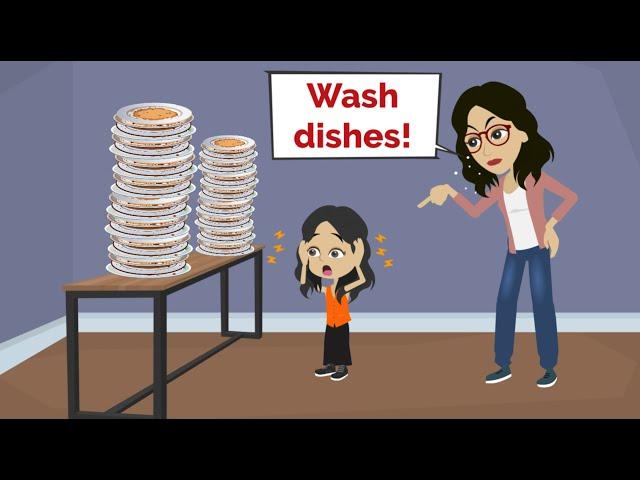 Nora HATES washing dishes | Learn English With Nora