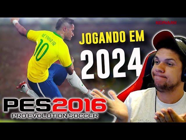 JOGUEI O PES 2016 em 2024!!! E ELE É MUITO MELHOR QUE O EFOOTBALL!!!