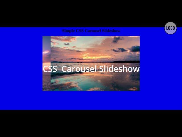 Pure CSS Simple Carousel Slideshow Animation