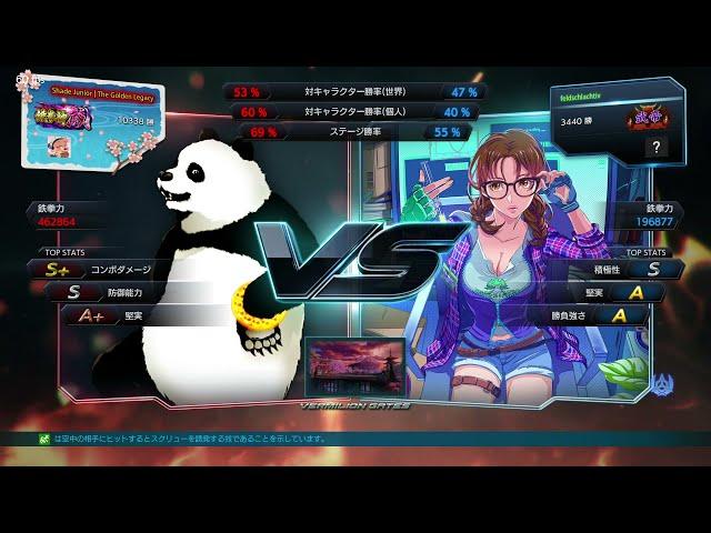 Tekken 7 Panda vs. Julia 4K Max graphics settings