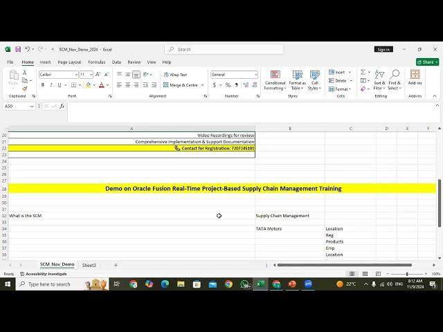 Oracle Fusion SCM Demo-1(Supply Chain Management)