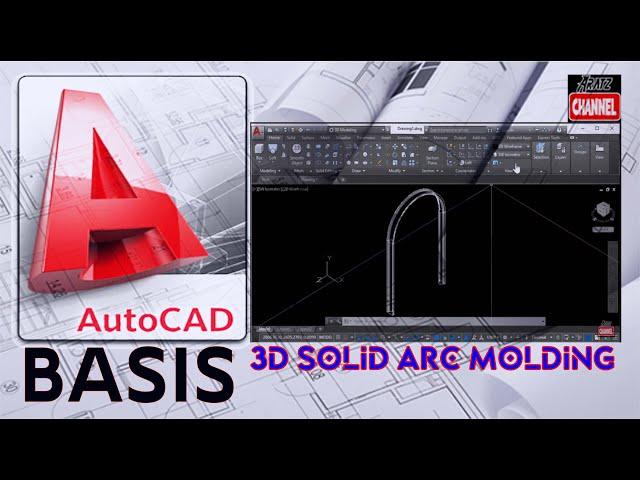 CREATING 3D SOLID ARC MOLDING IN AUTOCAD