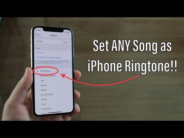 How to set ANY Song as iPhone Ringtone (Free and No Computer)!