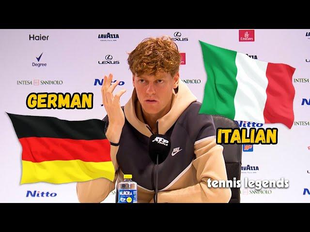 Jannik Sinner Speaks Italian & German at Press Conference