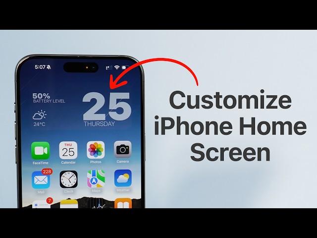 How To Customize your iPhone Home Screen!