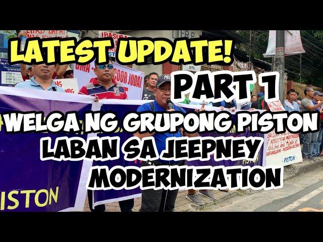 Welga ng grupong PISTON laban sa Jeepney modernization (PART 1)