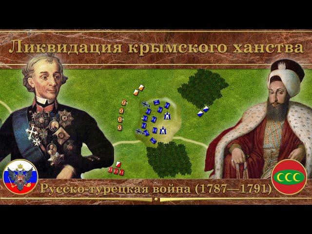 Седьмая русско турецкая война на карте 1787—1791