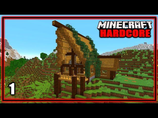 An EPIC Start in a Mountain Cabin! | Minecraft 1.18 Hardcore Episode 1