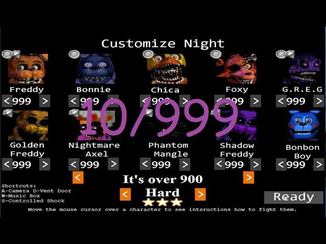 FNAF Ultimate Edition: 10/999 (VEGETA WOULD BE PROUD!)