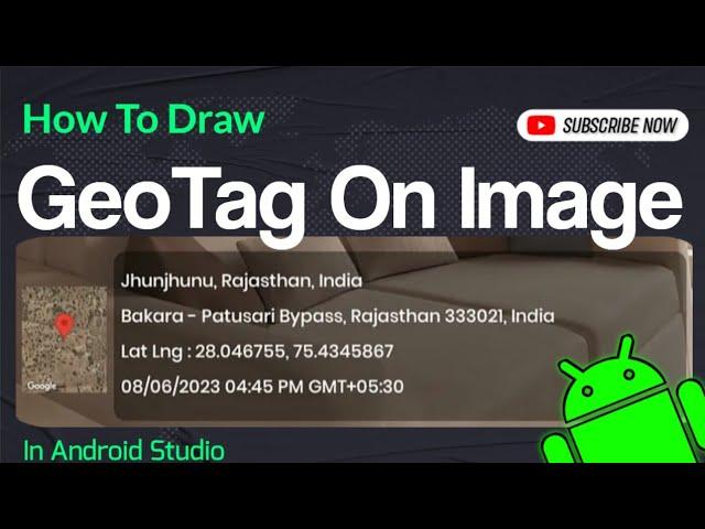 How To Draw Geo Tags On Image In Android Studio | GeoTagImage | CodeByAshish