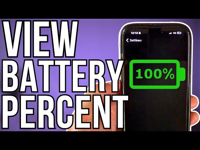 How to View Battery Percentage on iPhone 15 Pro