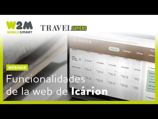 Webinar Funcionalidades de la web de Icárion