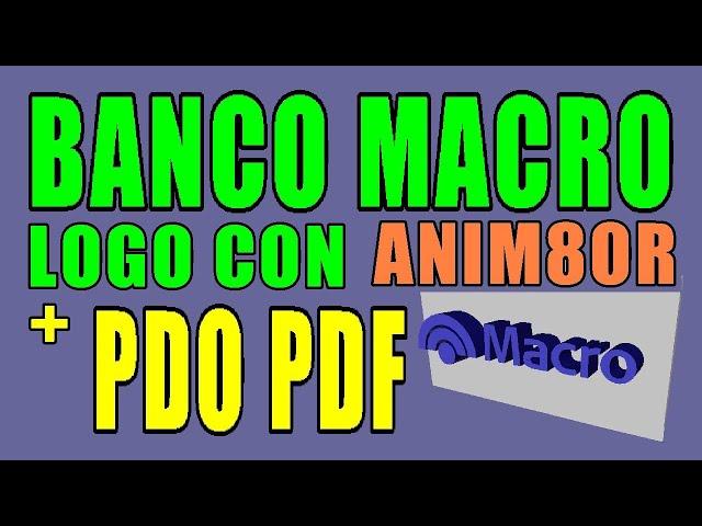 BANCO MACRO - MODELADO CON ANIM8OR + PAPERCRAFT DESCARGAR - PDO - PDF - PEPAKURA - CARDBOARD - PROPS