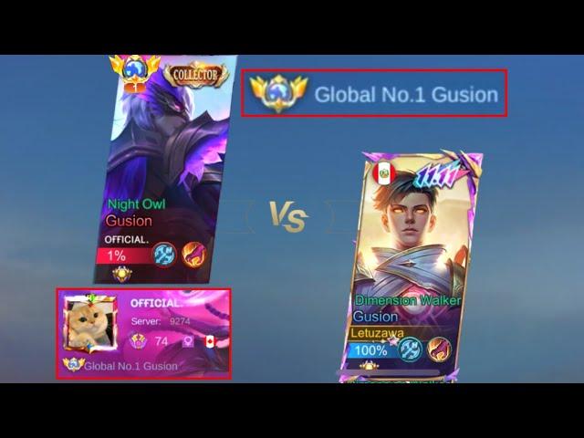 LETUZAWA vs GLOBAL 1 GUSION (King of Gusion) WHO WILL WIN??