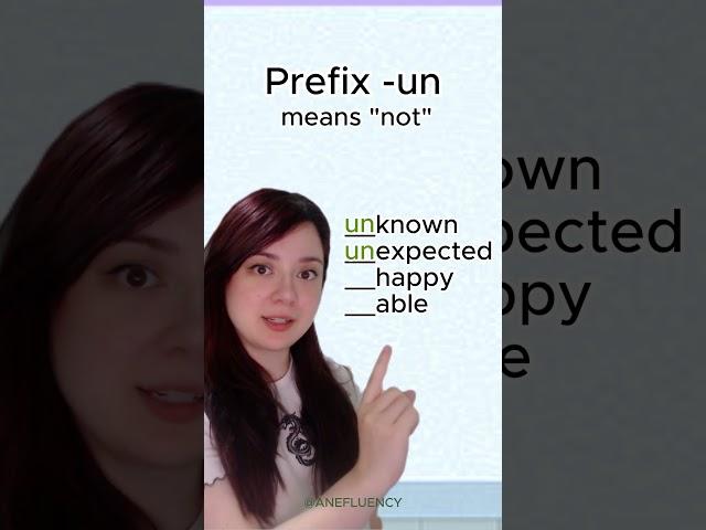 Prefix -un in English