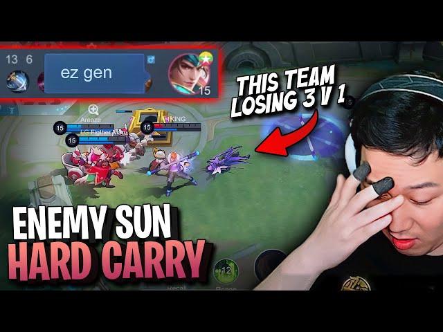 Enemy Sun and Zilong destroyed the game  | Mobile Legends solo rank