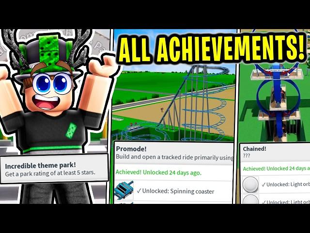  How to Unlock ALL Theme Park Tycoon 2 ACHIEVEMENTS! (2024)