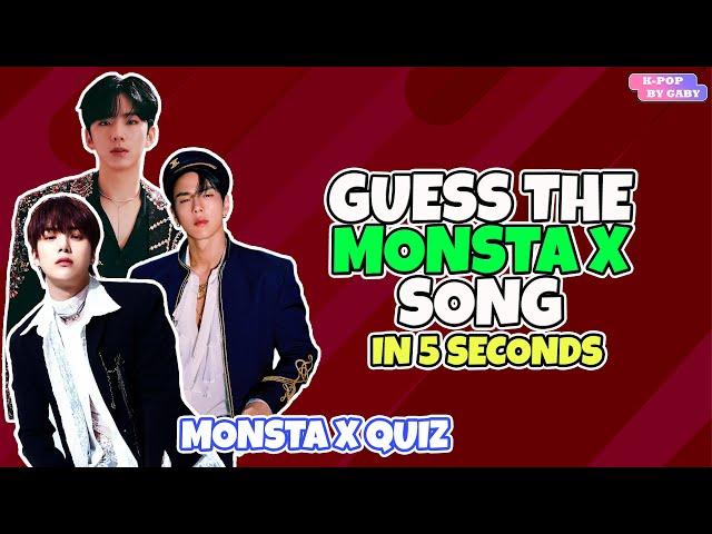 GUESS THE MONSTA X SONG IN 5 SECONDS | KPOP GAME | MONSTA X QUIZ