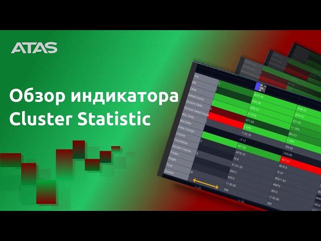 Как использовать Cluster Statistiс в ATAS