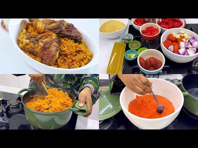 UPGRADED SMOKEY PARTY JOLLOF RICE RECIPE | STEP BY STEP | VERY DETAILED!