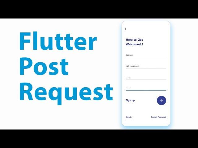 Flutter Post Request Example | Make Flutter Rest Api With Laravel PHP | Flutter API Call Sign Up