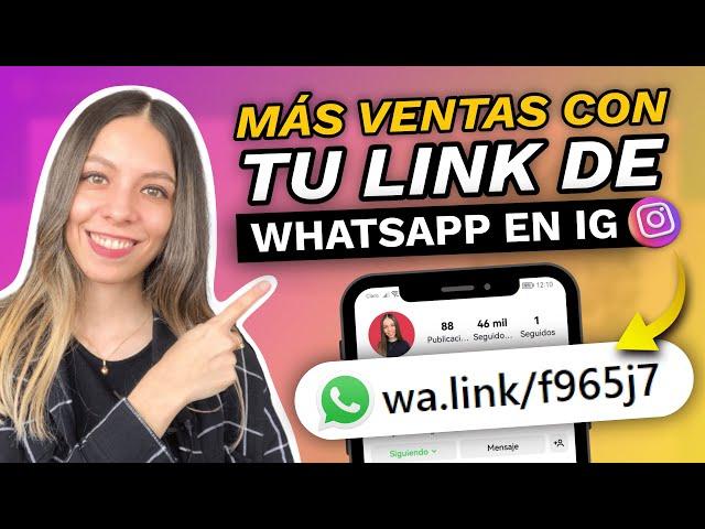 COMO PONER EL LINK DE WHATSAPP EN INSTAGRAM 2024