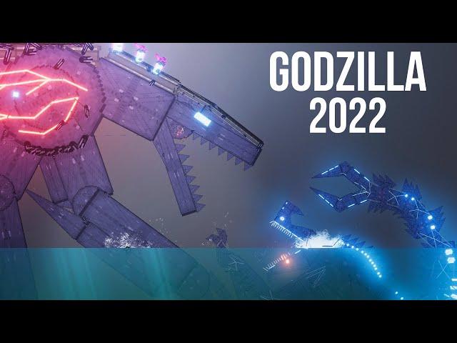 Godzilla 2022 vs Otachi Kaiju & Leatherback Kaiju - People Playground 1.22.3