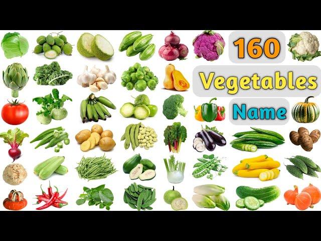 Vegetables Vocabulary ll 160 Vegetables Name in English With Pictures ll All Vegetables Name