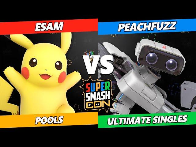 SSC 2023 - ESAM (Pikachu) Vs. PeachFuzz (ROB) Smash Ultimate Tournament