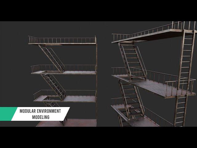 Modular Environment Modeling in Maya & Substance Painter - pt.1