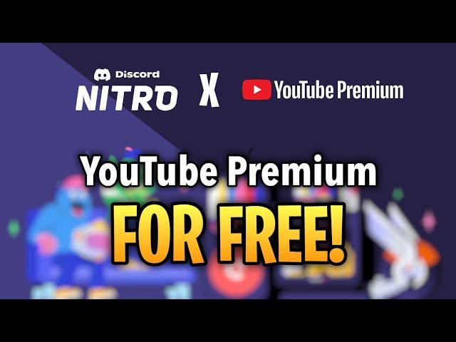 HOW TO GET DISCORD'S YOUTUBE PREMIUM FOR FREE!