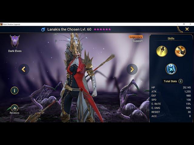 Raid Shadow Legends Champion guide: Lanakis the Chosen