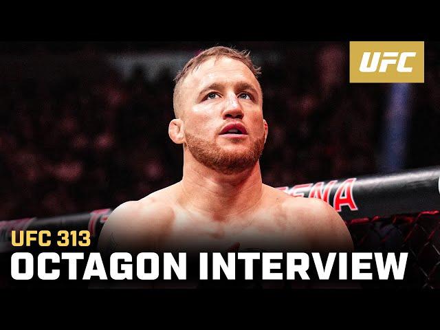 Justin Gaethje Octagon Interview | UFC 313