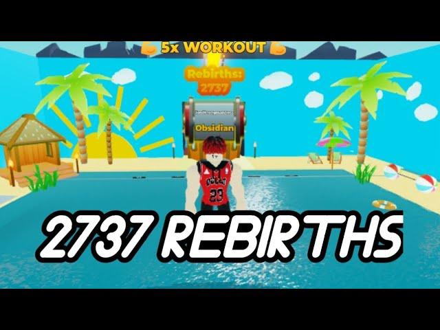 2737 Rebirths in roblox Strongman Simulator!