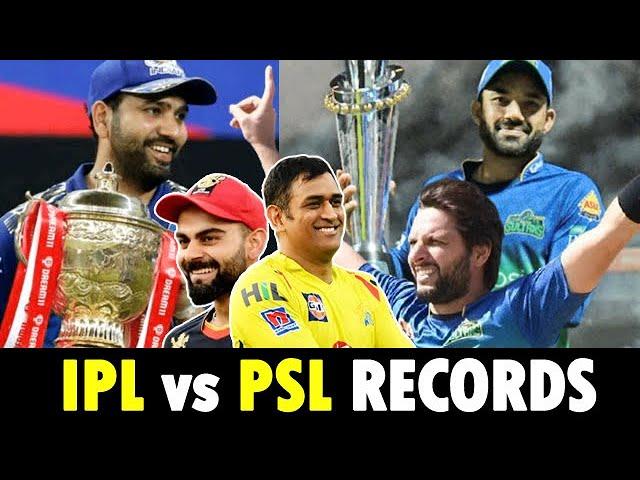 IPL Records vs PSL Records #Dhoni #Kohli #BabarAzam