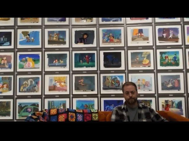 Cel Talk 10 - Trent Claus gives a tour of his art museum exhibit