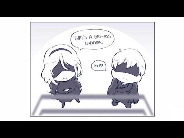 That ladder scene (Nier: Automata Comic)