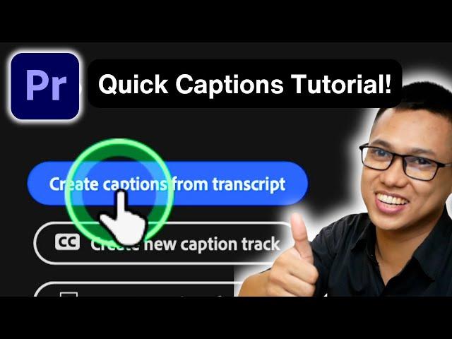 Create Captions in Adobe Premiere Pro Quick Speech to Text Guide for Beginners!