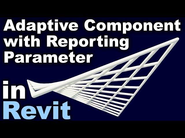 Adaptive Component and Reporting Parameter in Revit tutorial