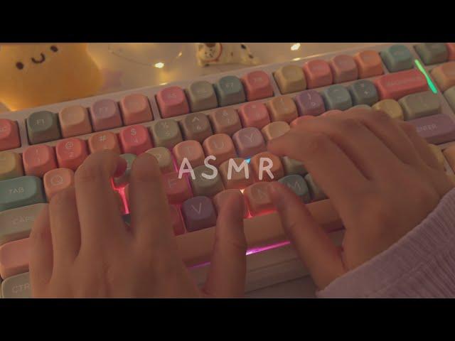 [Cozy ASMR] 1h keyboard typing for sleep, relaxation and focus ️