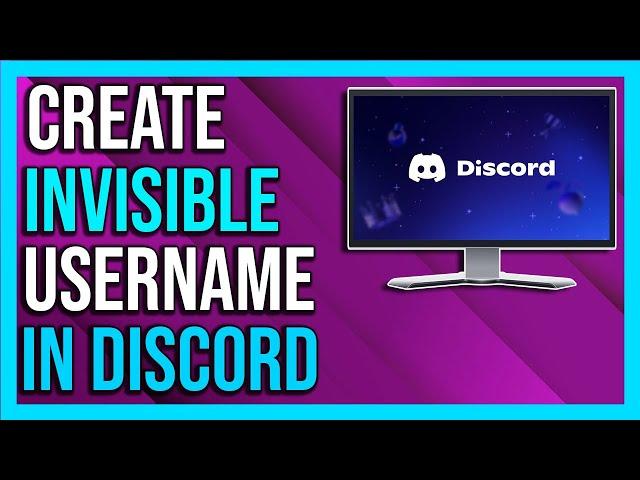 How To Make Your Username & Server Name Invisible on Discord 2024  [Full Guide]