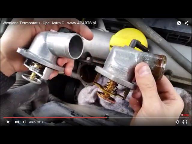 Jak wymienić TERMOSTAT ? Opel Astra G 1.6 16v X16XEL | ForumWiedzy