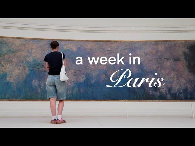 a week in Paris  cafe hopping, book shopping, good food &museum visits