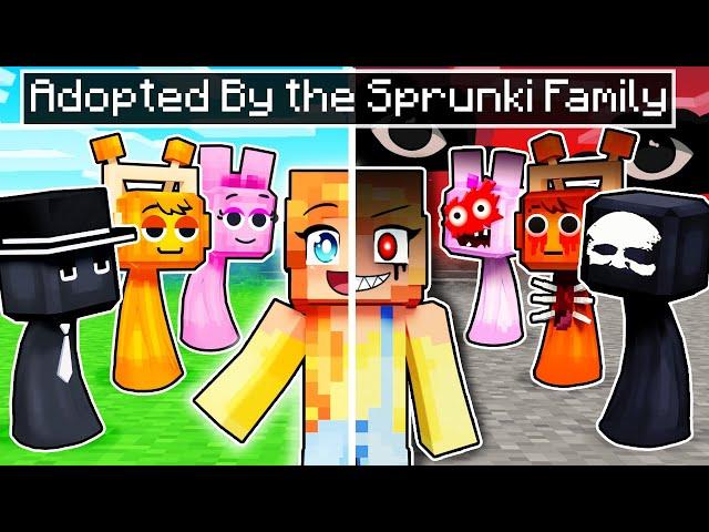 ADOPTED by the SPRUNKI FAMILY in Minecraft!