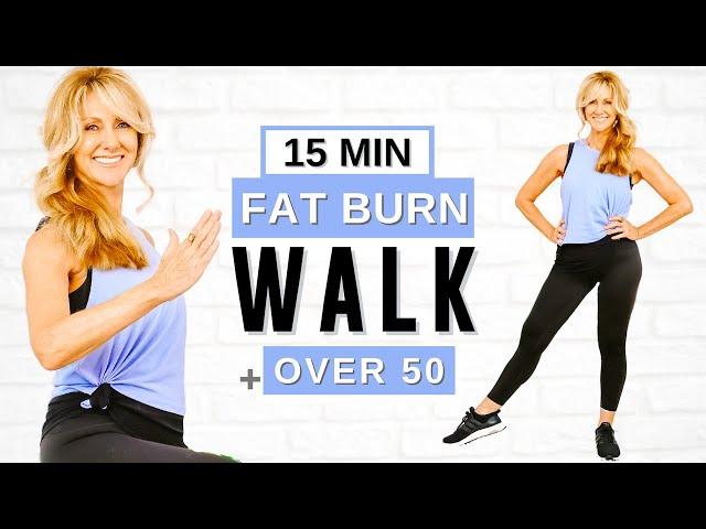 15 Minute FAT BURNING Indoor Walking Workout [Walk At Home]