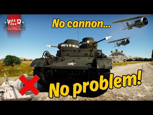 The only tank WITHOUT a cannon - War Thunder