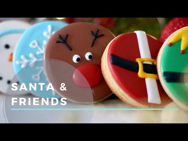 Beginner Christmas Cookies (Santa, Rudolph, Gingerbread, Snowman & Snowflake)