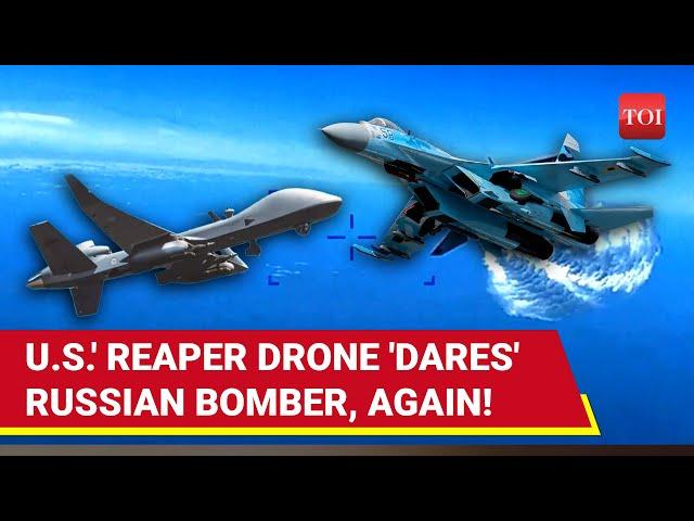 Russian Su-34 Bomber Averts Collision With U.S' MQ-9 Reaper Drone | 3rd Incident In 30 Days