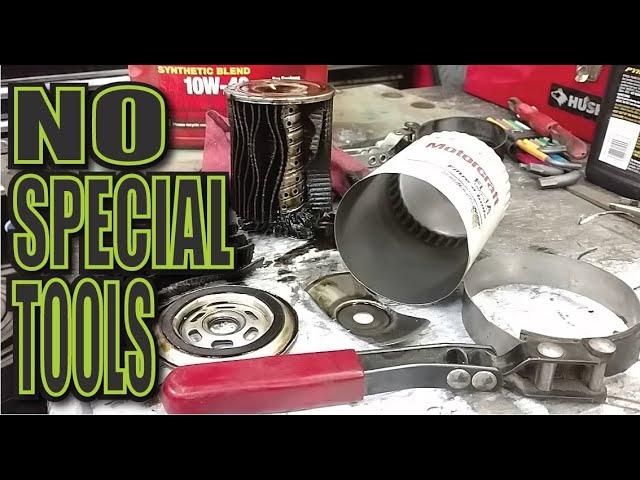 How to Quickly Open Oil Filters for inspection NO GRINDER NO SAWS