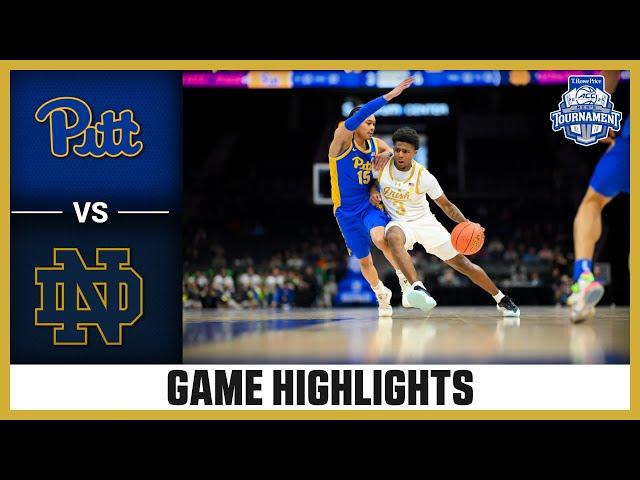 Pitt vs. Notre Dame Game Highlights | 2025 T. Rowe Price ACC Men's Basketball Tournament